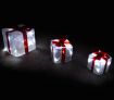 Set of 3 Christmas Gift Boxes Light Display