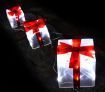 Set of 3 Christmas Gift Boxes Light Display