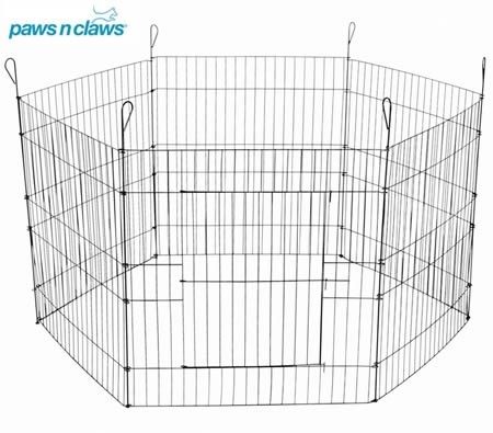 Paws N Claws Pet Playpen 6 Sides 63 x 60cm