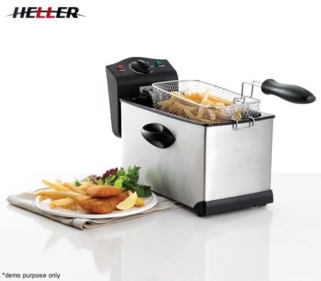 Heller 3L Stainless Steel Deep Fryer