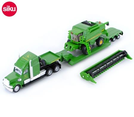 Siku Farmer US-Truck with Combine Harverster 1:87 Scale Model
