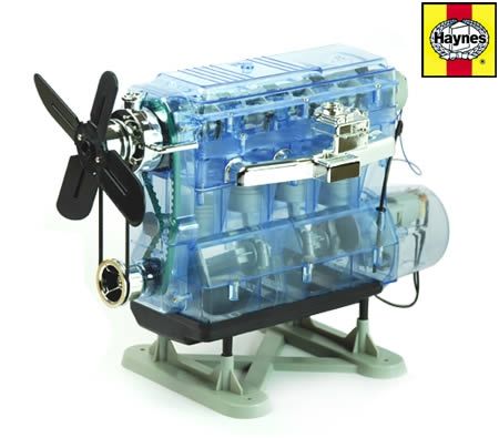Kid Engine Models Haynes Build Your Own Internal Combustion Engine w Ignition Sound DIY ...
