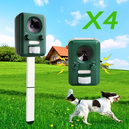 4 x Motion  Activated Solar Power Pest Repeller