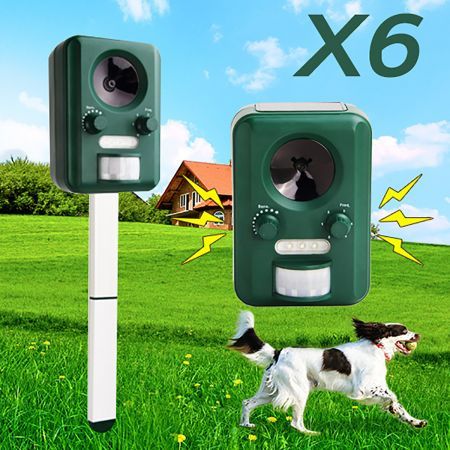6 x Motion Activated Solar Power Pest Repeller | Crazy Sales