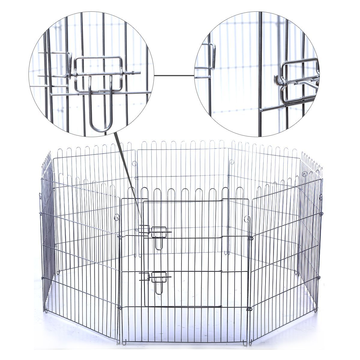 Eight Panel Pet Enclosure with Green Cover Crazy Sales