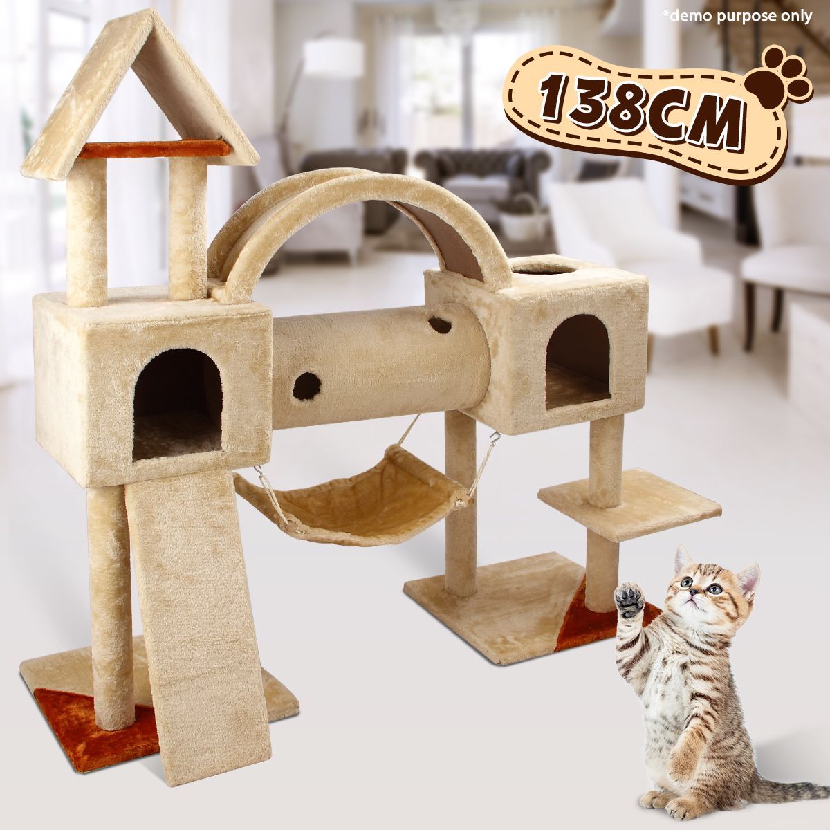 Cat Gym and Scratching Post-138cm