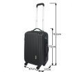 2pc Hard- Shell Luggage Trolley Set - Black