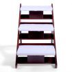 Portable 3 Steps Foldable Doggy Cat Pet Dog Stairs Ramp Ladder Plush Cover
