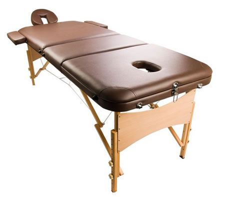 Portable Massage Table 3 Fold - Coffee