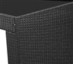 7 Piece Wicker Patio Bar Set - Grey Cushions