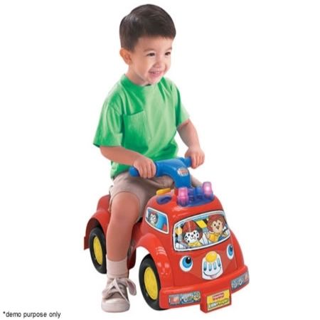 Fire truck ride on toy fisher price on sale