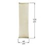Full Body Support Pillow with Corduroy Cover - Cream
