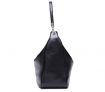 Medium Black Leather Tote Handbag