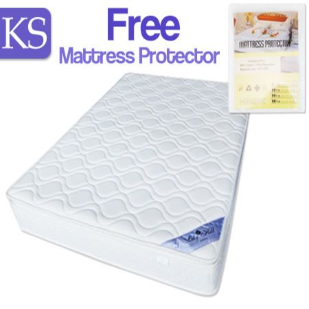 King Single Size Latex Mattress & Waterproof Mattress Protector Combo