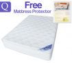 Queen Size Latex Mattress & Waterproof Mattress Protector Combo