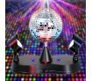 Rotating Disco Ball w/ LED Spotlights