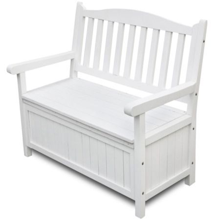 White Garden Outdoor Bench Storage | Crazy Sales