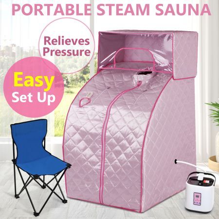 Portable Steam Sauna Tent w/  Cover Head