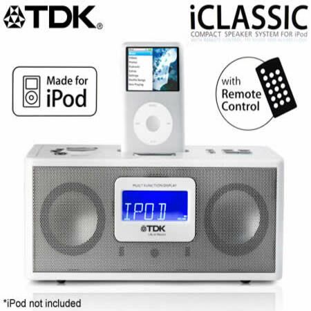 tdk alarm clock radio with ipod iphone dock manual