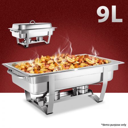 9L Stainless Steel Bain Marie Chafing Dish | Crazy Sales