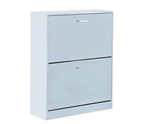 High Gloss Two Drawer Shoe Cabinet