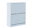 High Gloss Two Drawer Shoe Cabinet