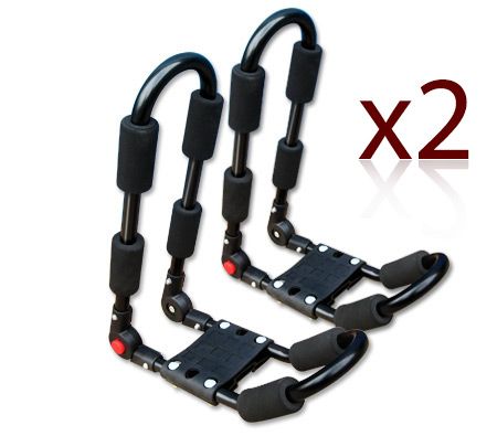 2 Pairs Folding J Style Kayak Carrier