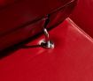 Red Genuine Leather Sofa