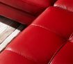 Red Genuine Leather Sofa