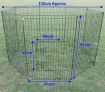 36" 8 Panel Pet Playpen Enclosure