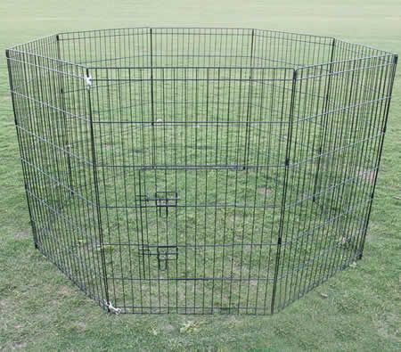 36" 8 Panel Pet Playpen Enclosure