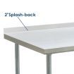 Kitchen Prep Table Cater Work Bench Table Stainless Steel W/Adjustable Feet -1524mmx610mm