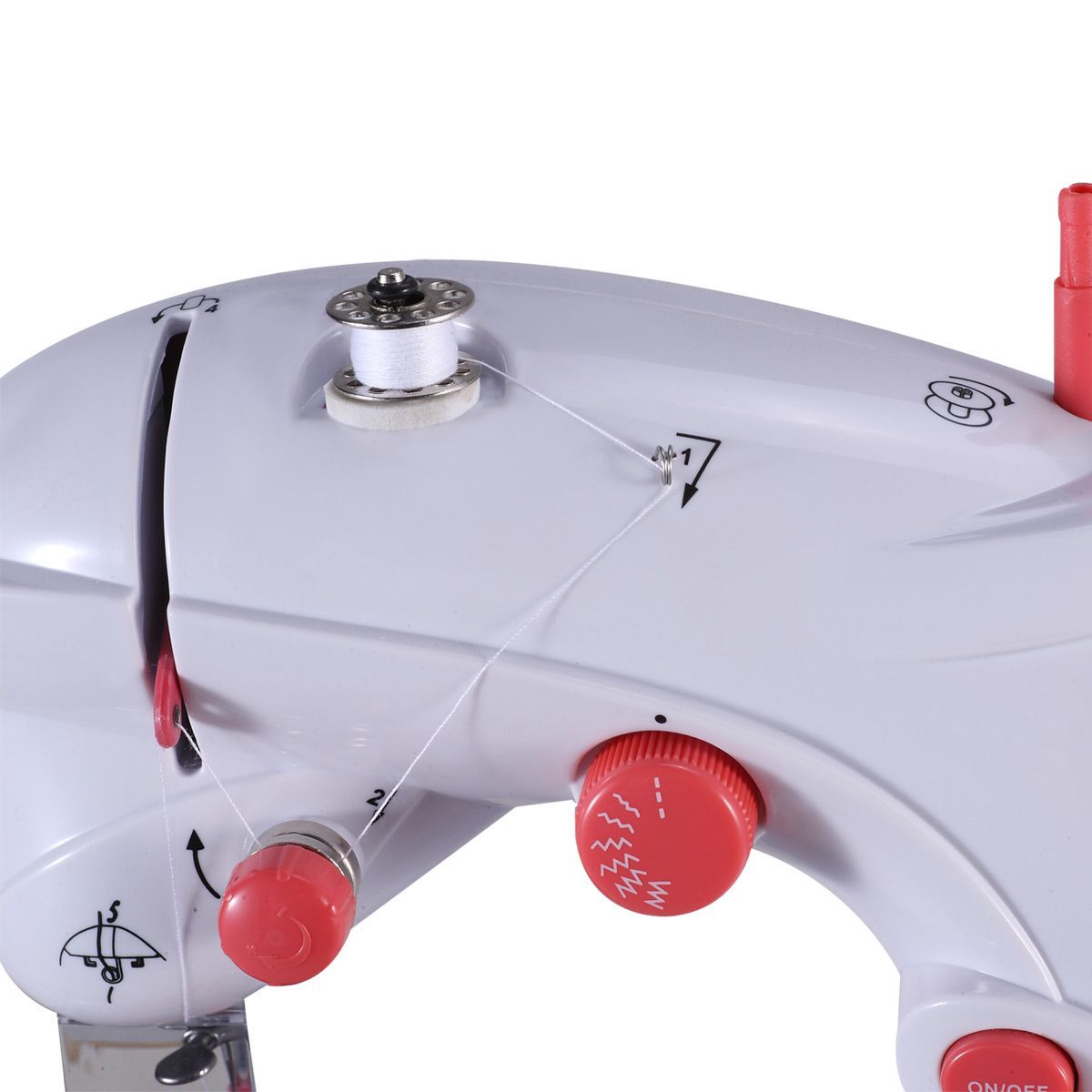 Mini Sewing Machine w/64pc Bobbin Crazy Sales