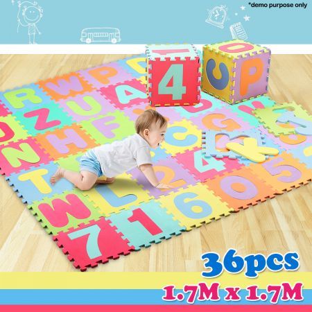 Kids Alphabet Numbers Floor Puzzle Play Mat Crazy Sales