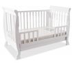 3-In-1 White Baby Cot & Baby Changing White Table Unit