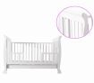 3-In-1 White Baby Cot & Baby Changing White Table Unit