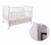 3-In-1 White Baby Cot & Baby Changing White Table Unit