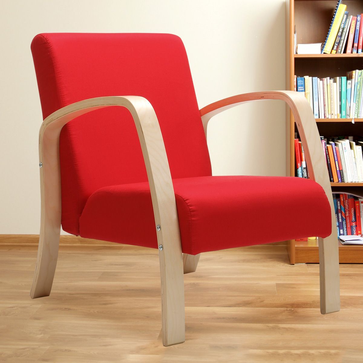 Contemporary Red Armchair