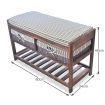 Brown Wooden Shoe Storage Cabinet
