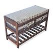 Brown Wooden Shoe Storage Cabinet