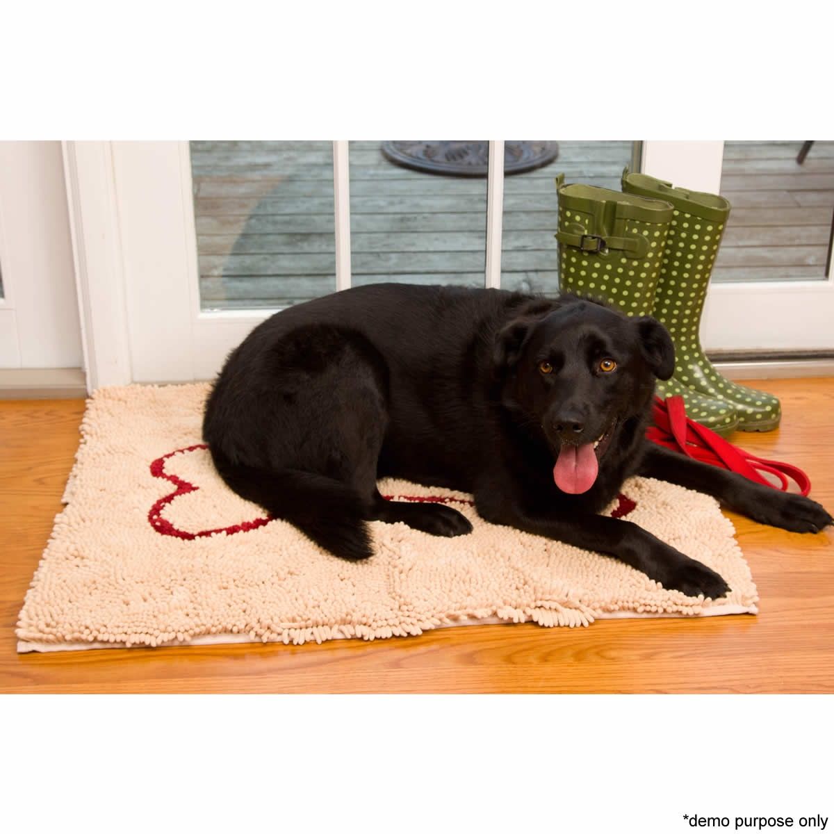 Soggy Doggy Doormat Large Beige with Red Bone Crazy Sales