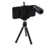 12x Zoom Telescope Camera Lens Kit + Tripod + Case For Apple iPhone 5 5S