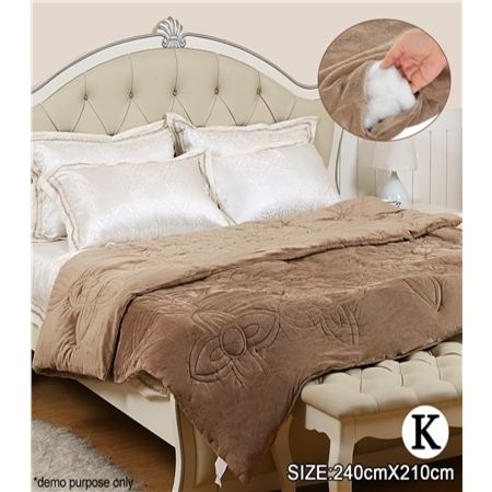 Amazon.com: Fur Accents Faux Fur King Size Bedspread/Throw ...