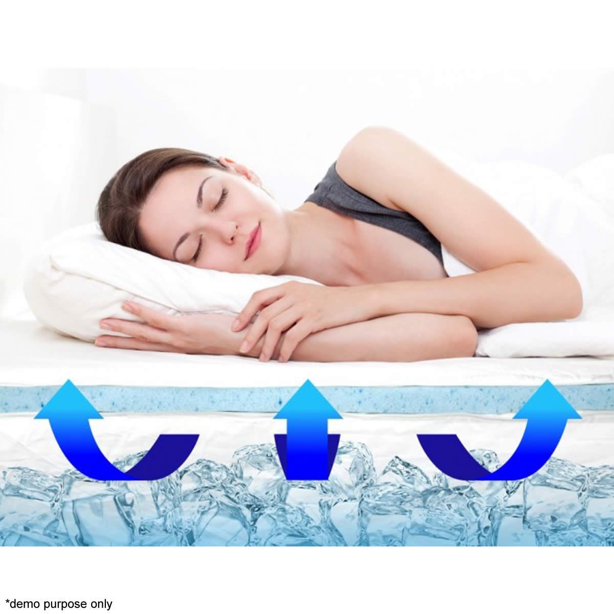Gel Tech Gel Infused Memory Foam King Mattress Topper