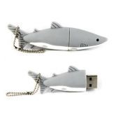 LUD 8GB Novelty Cool Grey Shark USB Flash Drive Data Memory Stick