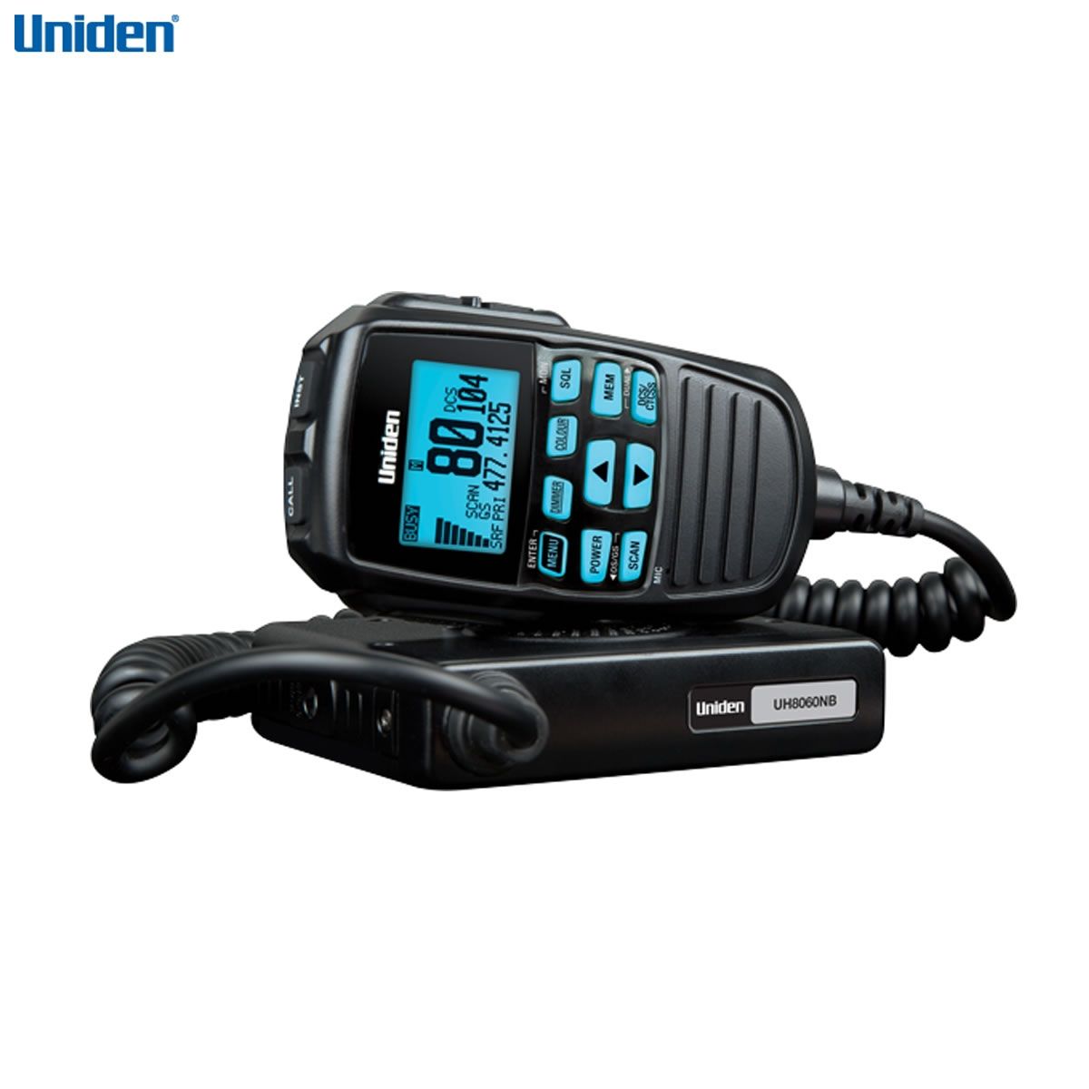 Uniden Compact UHF CB Mobile - 80 Channels w/Remote Speaker Mic & LCD Screen