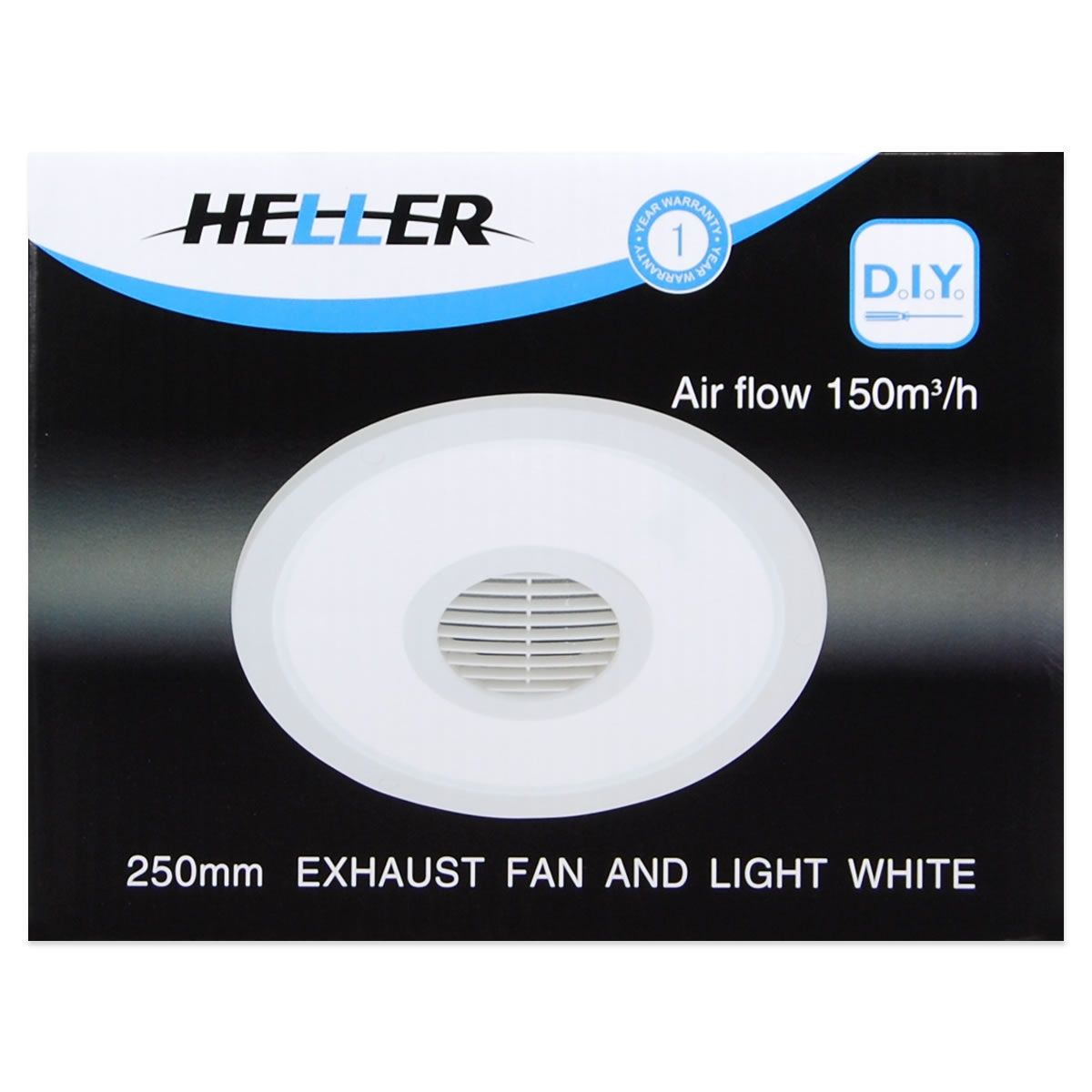 Heller 2in1 White Exhaust Fan & Light Crazy Sales