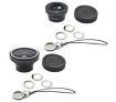 Magnetic Detachable Fish-Eye Wide Angle Micro Lens 3-in-1 Kits Black for iPhone Samsung