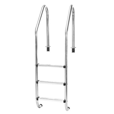 Simply-Me Swimming Pool Ladder for In Ground Pools,4-Step Heavy Duty Stainless Steel Pool Step Ladder with Easy Mount Legs 