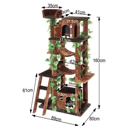 Deluxe 160cm Cat Activity Tree